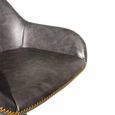2 x Hawai Barstools Gas Lift Grey Vintage Leather thumbnail 3