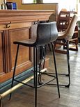 Clearance - Bermuda Barstools - Set of 2 - Chestnut Vegan Leather - FSS14790
