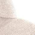 Delphine Cream Fabric Counter Stool with Back