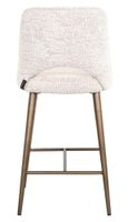 Delphine Cream Fabric Counter Stool with Back