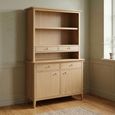 Cotswold Oak Dresser Hutch - 2 Door - 4 Drawer - Large - Natural
