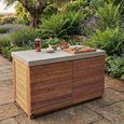 Clearance - New Bali Outdoor Kitchen Grill Unit - Concrete Top - FSS17353