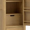 Dorchester Larder Unit - 1 Door - 2 Drawer - Rustic Oak