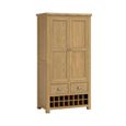 Dorchester Larder Unit - 2 Door - 4 Drawer - Rustic Oak