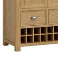 Dorchester Larder Unit - 2 Door - 4 Drawer - Rustic Oak