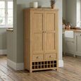 Dorchester Larder Unit - 2 Door - 4 Drawer - Rustic Oak