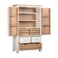 Windsor White Painted 2 Door 2 Drawer Tall Larder Unit thumbnail 4