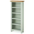 Clearance - Devon Bookcase - Oak and Soft Cotton Painted - A558