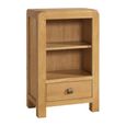 Curve Bookcase - 1 Drawer Small - Oak