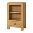 Curve Bookcase - 1 Drawer Small - Oak