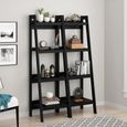 Lawrence Ladder Bookshelf - Black - 9482096UK