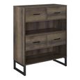 Cabrini Office Bookshelf - Brown - 9665096COMUK