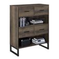 Cabrini Office Bookshelf - Brown - 9665096COMUK