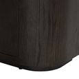 Novero Curved Bookcase - 2 Door - Espresso Oak
