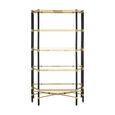 Allessi Shelving Unit - Glass and Champagne - Large