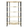 Allessi Shelving Unit - Glass and Champagne - Large