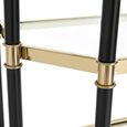 Allessi Shelving Unit - Glass and Champagne - Large