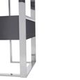Genoa Shelving Unit - 1 Drawer - Open - Fluted - Grey and Metal