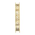 Horizon Bookcase - Black Glass with Gold Metal