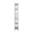 Horizon Bookcase - Black Glass with Silver Metal