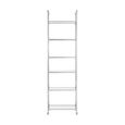 Horizon Open Shelving Unit - Clear Glass with Silver Metal