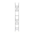 Horizon Open Shelving Unit - Clear Glass with Silver Metal