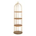 Horizon Shelving Unit - Large Cage - Gold Metal