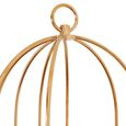 Horizon Shelving Unit - Small Cage - Gold Metal