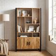 Nairobi Bookcase - 2 Door - Natural - Rustic Mango Wood