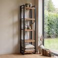 Nairobi Shelving Unit - Tall - Natural - Rustic Mango Wood