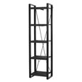 Norris Shelving Unit - Tall - Charcoal - Rustic Mango Wood