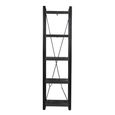 Norris Shelving Unit - Tall - Charcoal - Rustic Mango Wood