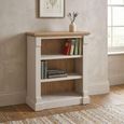 Chateau Bookcase - Low - Grey Painted - Pine