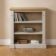 Chateau Bookcase - Low - Grey Painted - Pine