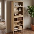 Cotswold Oak Bookcase - 1 Drawer - Tall - Natural