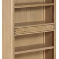 Cotswold Oak Bookcase - 1 Drawer - Tall - Natural