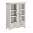 Provence Painted Bookcase - 2 Door - 2 Drawer - Low - Truffle