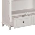 Provence Painted Bookcase - 2 Door - 2 Drawer - Low - Truffle