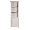Windermere Painted Bookcase - 1 Door - Tall - Oyster Grey