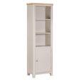 Windermere Painted Bookcase - 1 Door - Tall - Oyster Grey