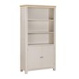 Windermere Painted Bookcase - 2 Door - Oyster Grey