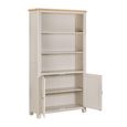 Windermere Painted Bookcase - 2 Door - Oyster Grey