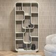 Brix Logan Open Shelving Unit - Off White - Mango Wood
