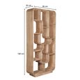 Brix Logan Open Shelving Unit - Almond - Mango Wood