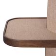 Willox Curved Open Shelving Unit - Beige and Brown - Oak