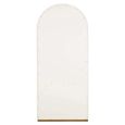 Tivoli Fluted Storage Cabinet - 2 Door - Arched - with Gold Trim - White - Ceramic