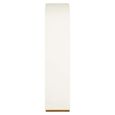 Tivoli Fluted Storage Cabinet - 2 Door - Arched - with Gold Trim - White - Ceramic