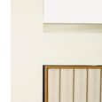 Tivoli Fluted Storage Cabinet - 2 Door - Arched - with Gold Trim - White - Ceramic