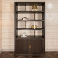 Rivertree Bookcase - 2 Door - Brown - Oak