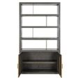 Rivertree Bookcase - 2 Door - Brown - Oak
